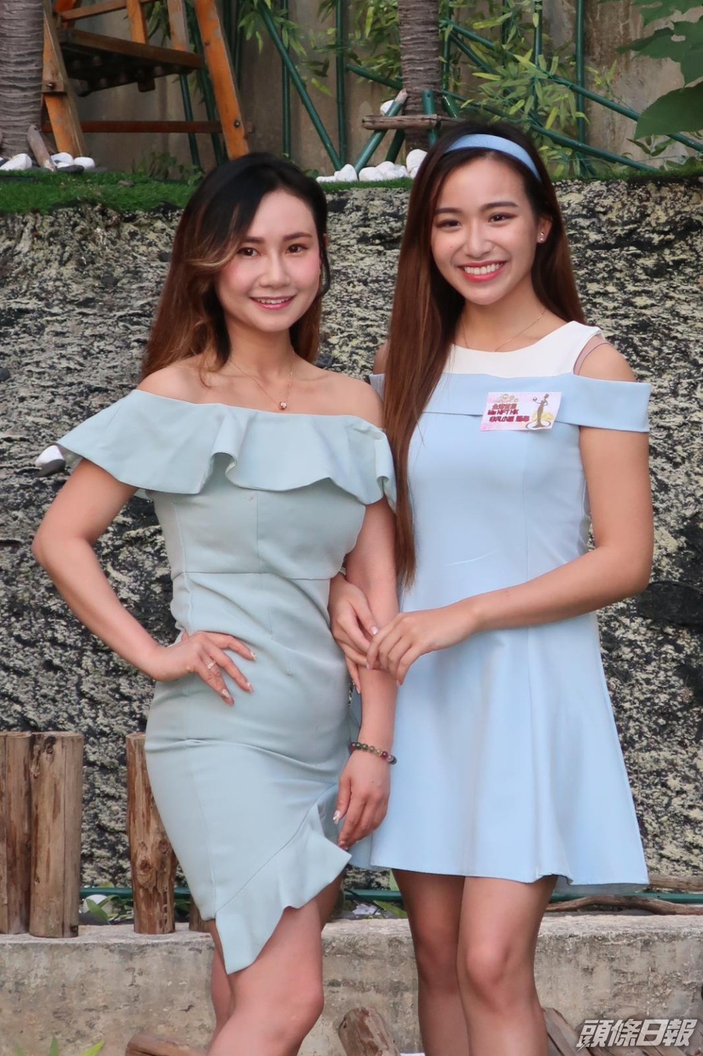 練樂儀(左)與范莎莎表示以嘉賓身份到場支持朋友。